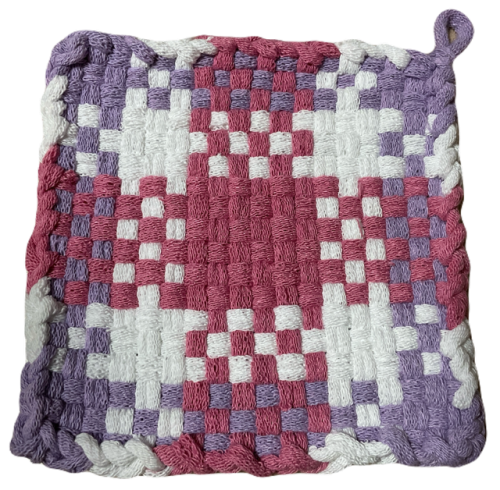 PH005 Pink &amp; Purple Potholders, Set of 2