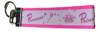KF003 Pink Princess Wristlet Key Fob 