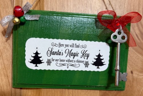 WS006 Santa’s Key Wooden Sign