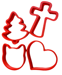 CC001 Christmas Cookie Cutter Set of 4