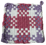 PH005 Pink &amp; Purple Potholders, Set of 2
