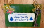 WS006 Santa’s Key Wooden Sign